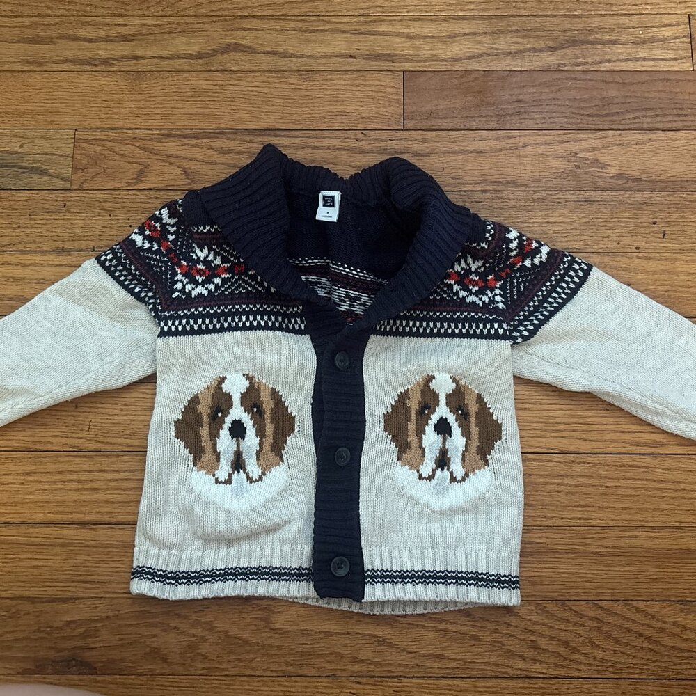 Janie & Jack Kids Dog Sweater, size 3